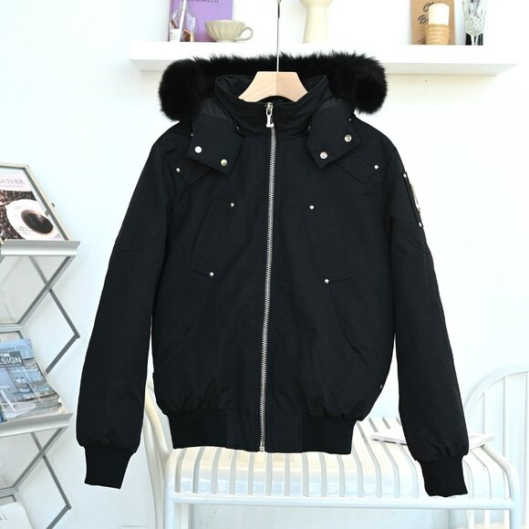 Moose Knuckles Kid's Black Coat